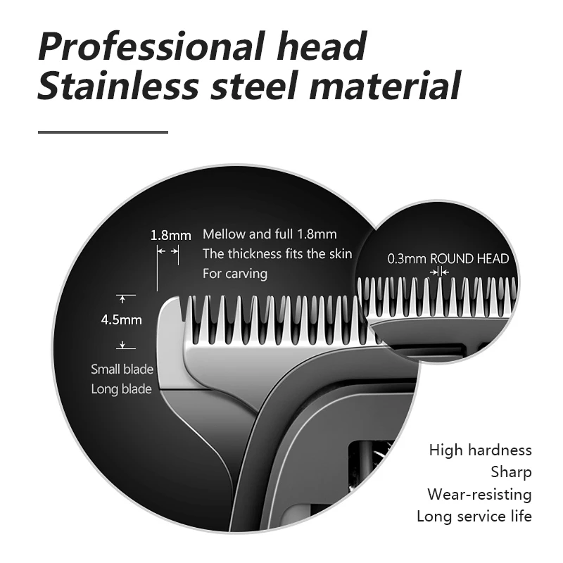 Электрическая машинка для стрижки волос Kemei мужчин многофункциональный триммер 3