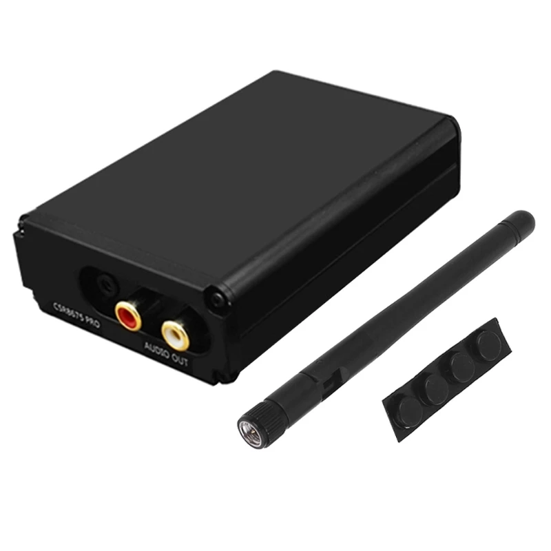 

CSR8675 Bluetooth-compatible 5.0 Wireless Receiver APTX LDAC PCM5102A DAC Decoding 3.5mm RCA Output 24bit with Antenna
