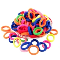 lot 100pcs mix colors elastic hair rubber bands rope gum girl kids holder accessories ties