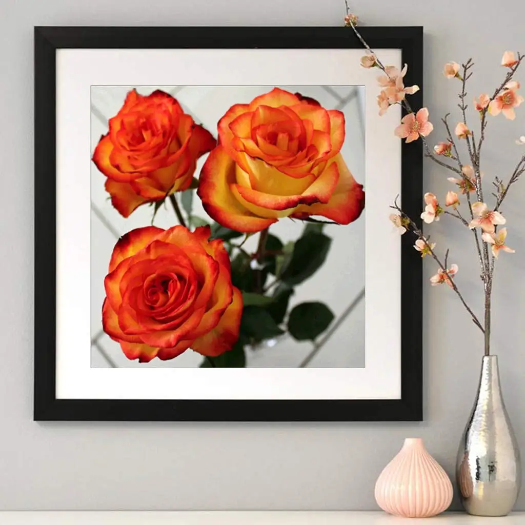 ParNarZar роза цветок DIY 5D алмазная картина полный набор сверла Кристалл Стразы