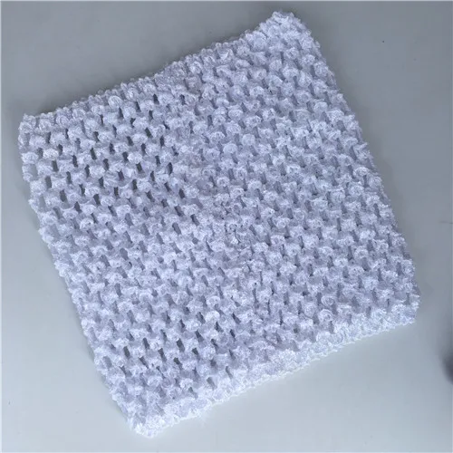 White Аксессуары для шитья из эластичной ткани, Детская повязка на голову, 15X15 см, Тюлевая юбка-пачка «рюмочка» «сделай сам», вязаная крючком на груди, одежда для девочек, юбка - Цвет: White