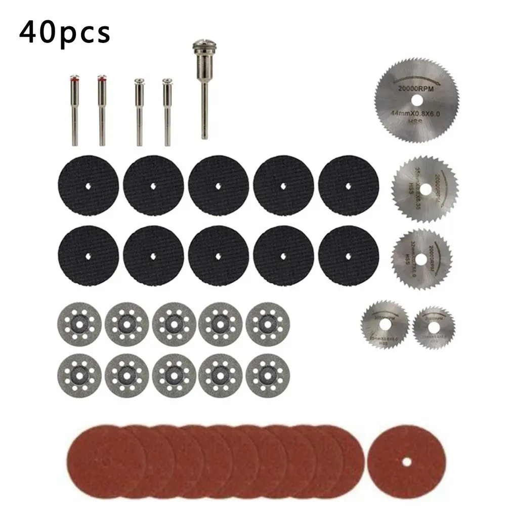 

Набор алмазных режущих дисков 40 шт., набор металлических лезвий для мини-циркулярной пилы из быстрорежущей стали для вращающихся инструмен...