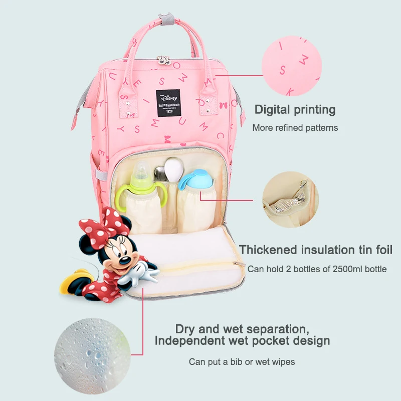 Сумка для подгузников Disney fashion мам сумка детских водонепроницаемая коляски