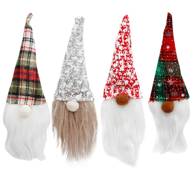 Рождественская безликая гнома Санта рождественская елка подвесное украшение