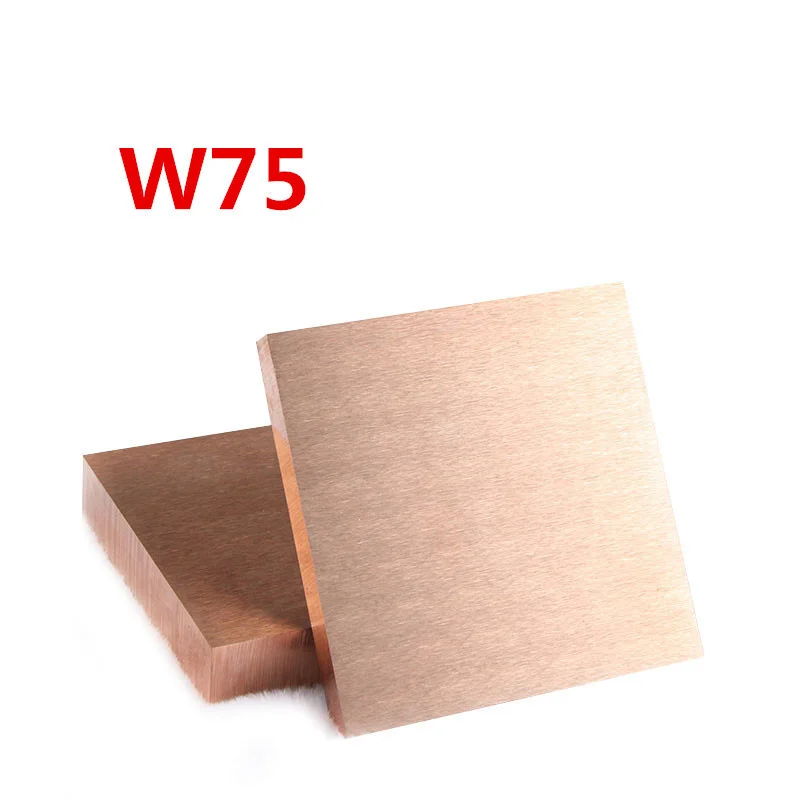 

W75 National Standard Tungsten Copper Material Reunite With Electrode Tungsten Copper Block Electric Spark Alloy Copper 2-10 mm