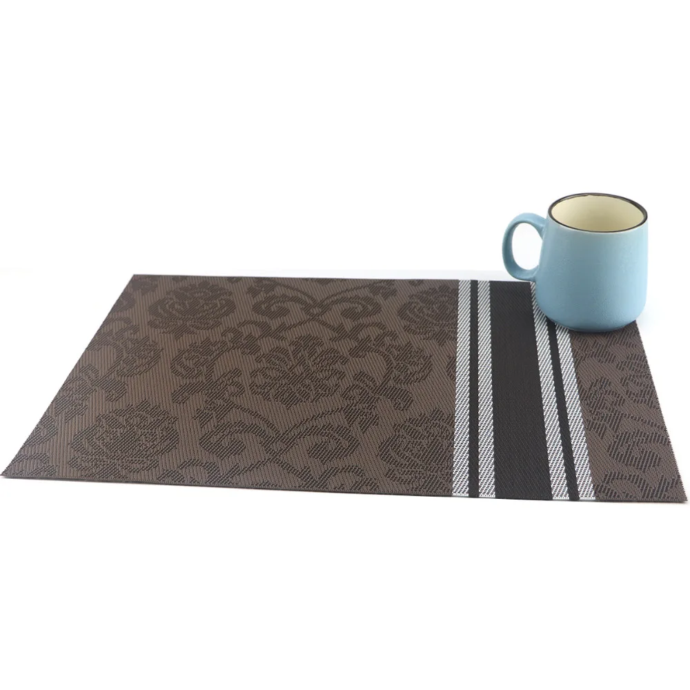 

4pcs/set dining set de napkin pad table mats dining table bowl pvc placemat mat tray table kids coasters table