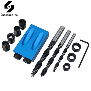 Набор переносных карманных зажимов для отверстий 6810 мм, буровые втулки, сменные направляющие для сверления, локатор отверстий для дерева, инструменты для столярных работ DIY