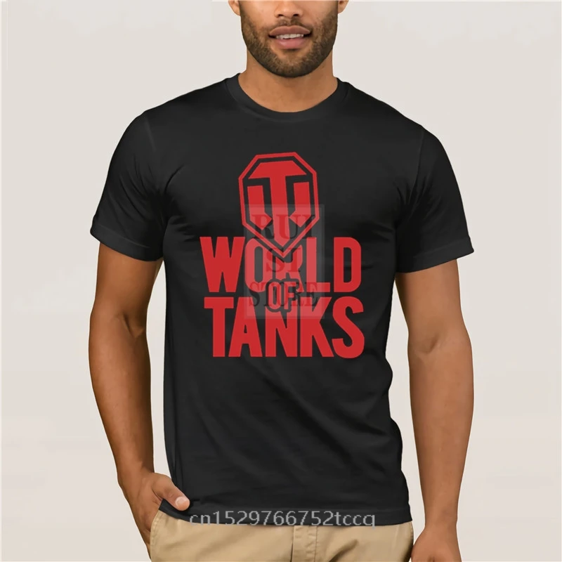 Футболка мужская с мультяшным принтом забавный Дизайнерский Модный Топ World of Tanks