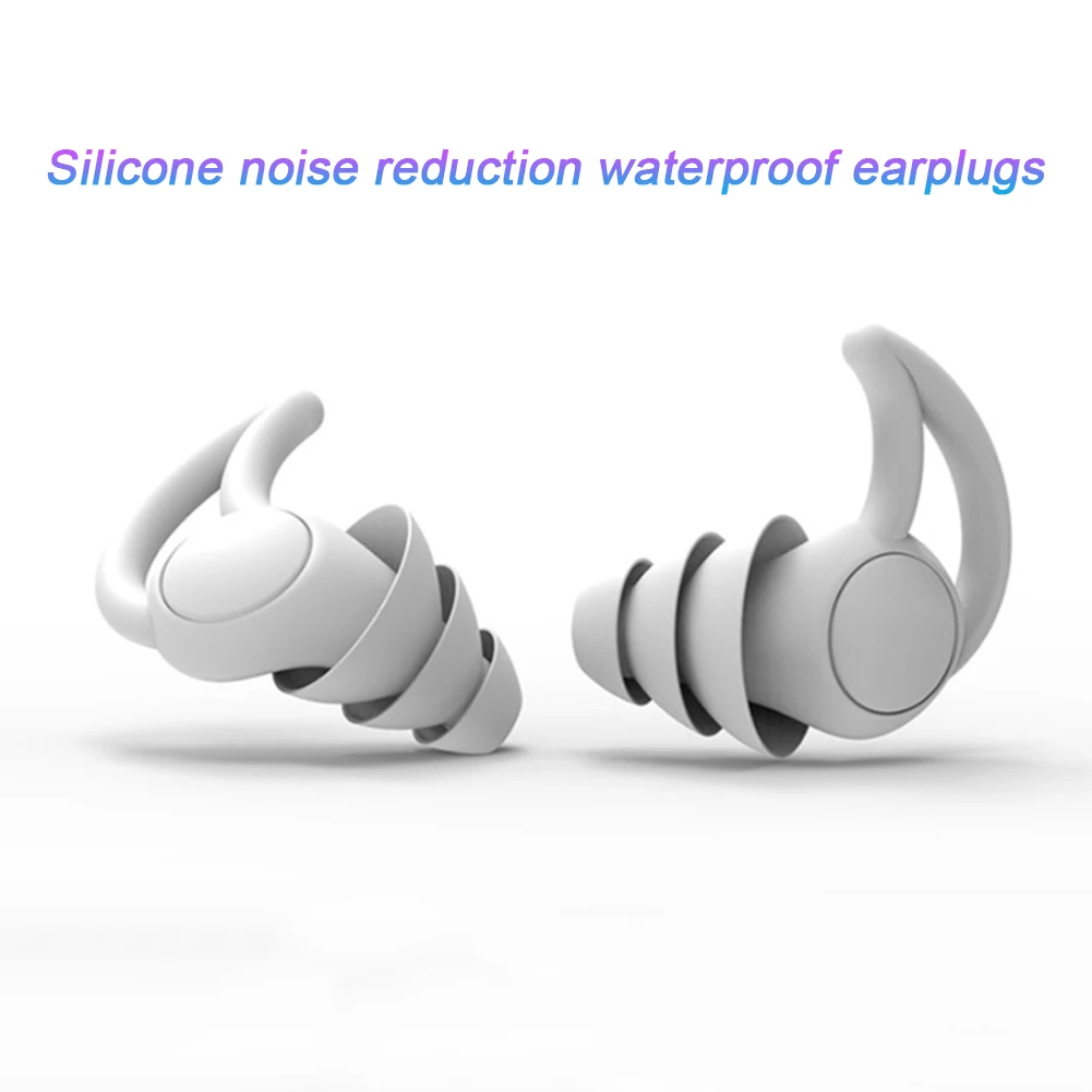 

Silicone Sleeping Ear Plugs Sound Insulation Earplugs Anti-Noise Waterproof Portable Plugs Soft Swim Earplugs Accessories Tools