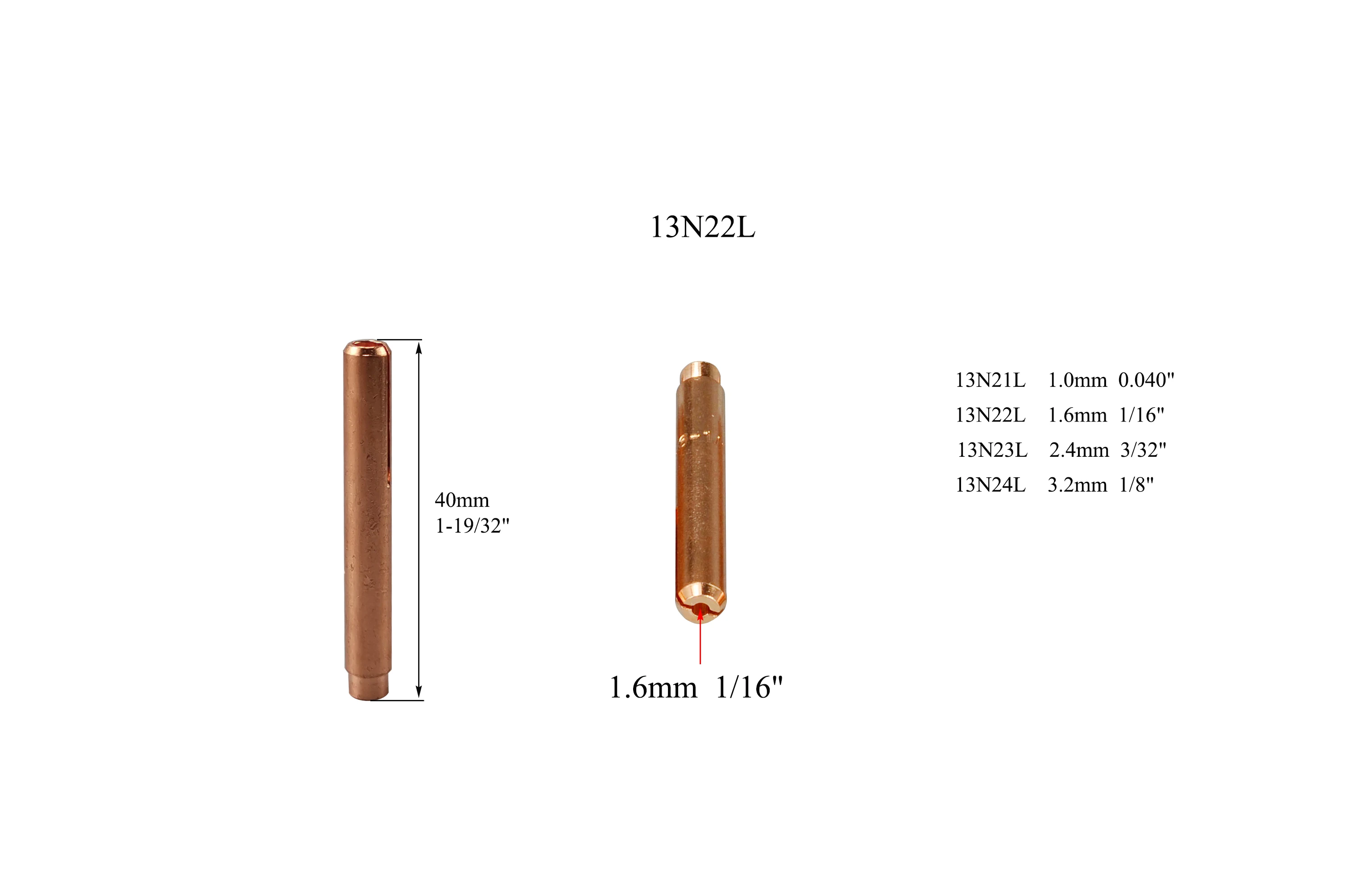 4PK TIG Extended Collets 13N21L 13N22L 13N23L 13N24L KIT For Welding Torch WP SR 9 20 25 Series | Инструменты