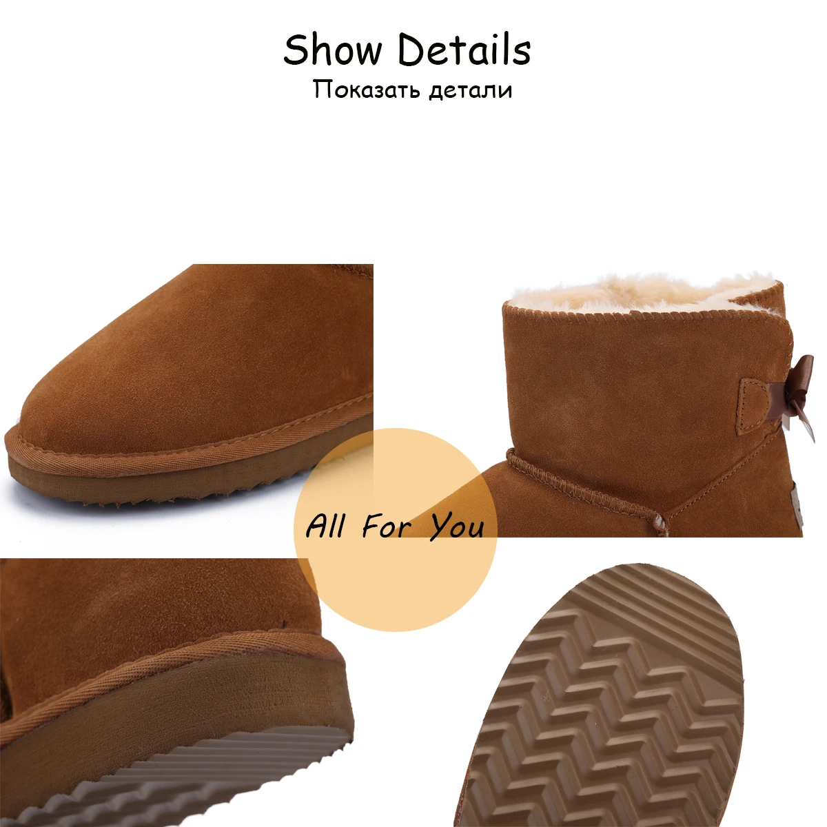 Модные женские теплые зимние ботинки MBR FORCE из натуральной воловьей кожи