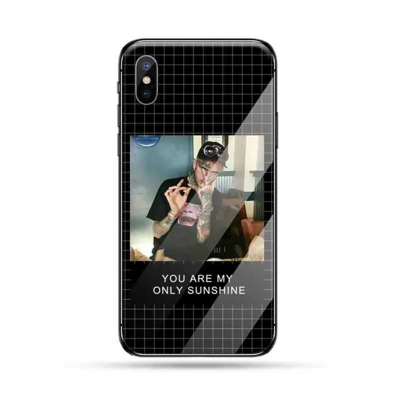 

Lil Peep hellboy Life is Beautiful Cry Baby Phone Case Tempered glass For iphone 6 6S 7 8 plus X XS XR 11 12 PRO MAX Mini