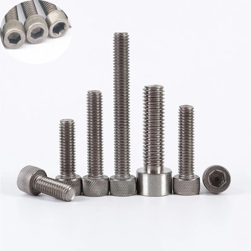 

5pcs M3/4/5/6/8 length 6-50mm Titanium Hex Aleen Socket Cap Head Screw Bolts