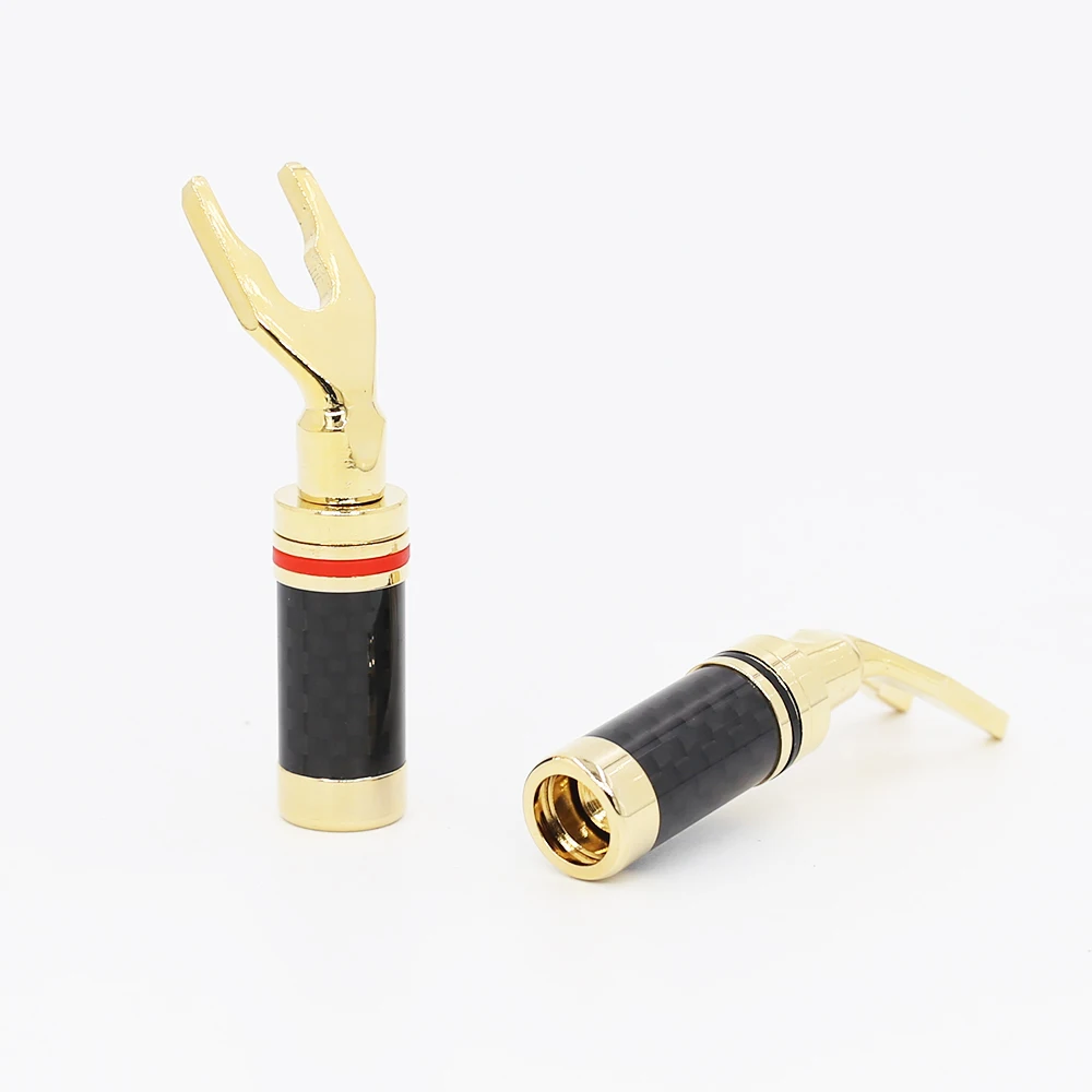 Hi End HiFi 4 шт. 24K позолоченный фиксирующий винт вилка динамик кабель соединитель