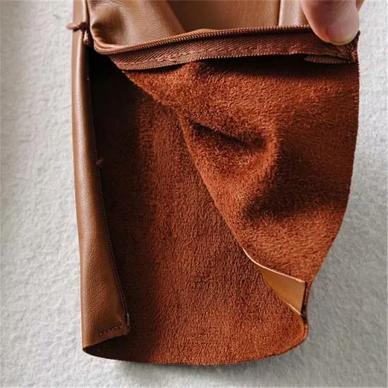 

Autumn Winter Leather Pants Women Fashion Slim Stretch Pencil Pants Female Warm Fleece Long Trousers High waist PU Leather Pants