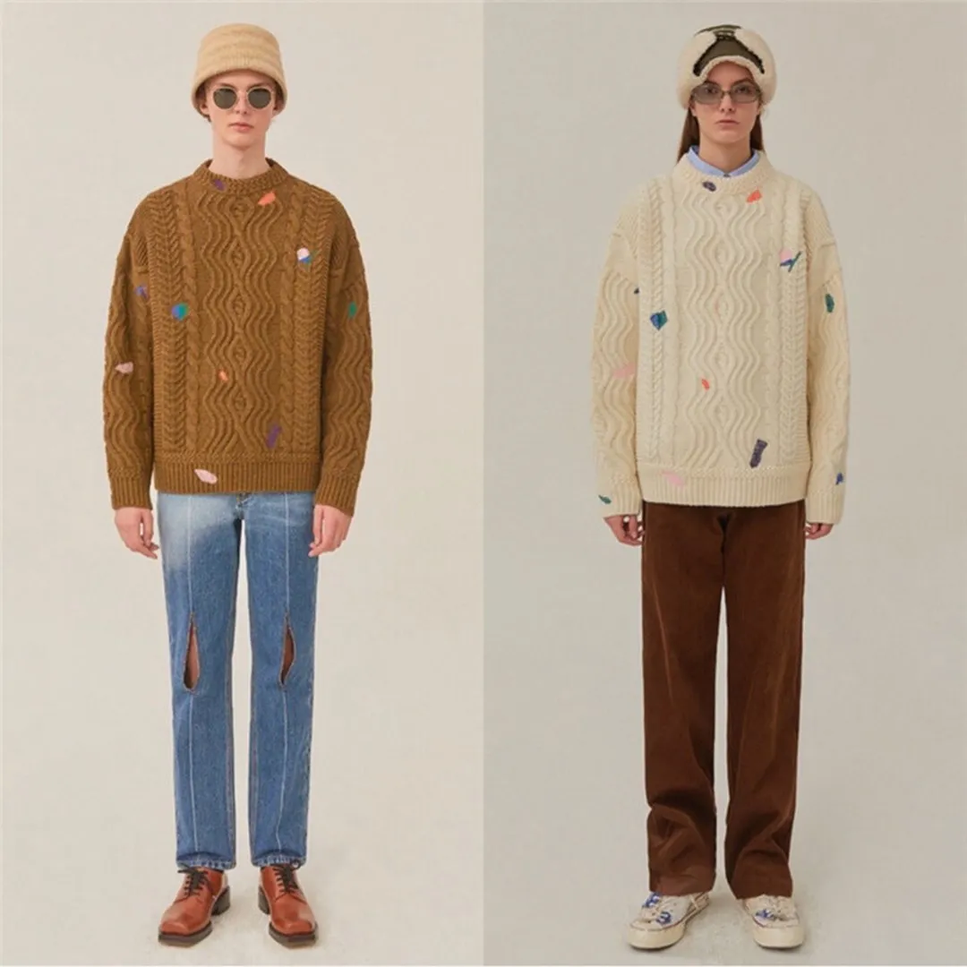 Мужской и женский свитер с вышивкой | Мужская одежда