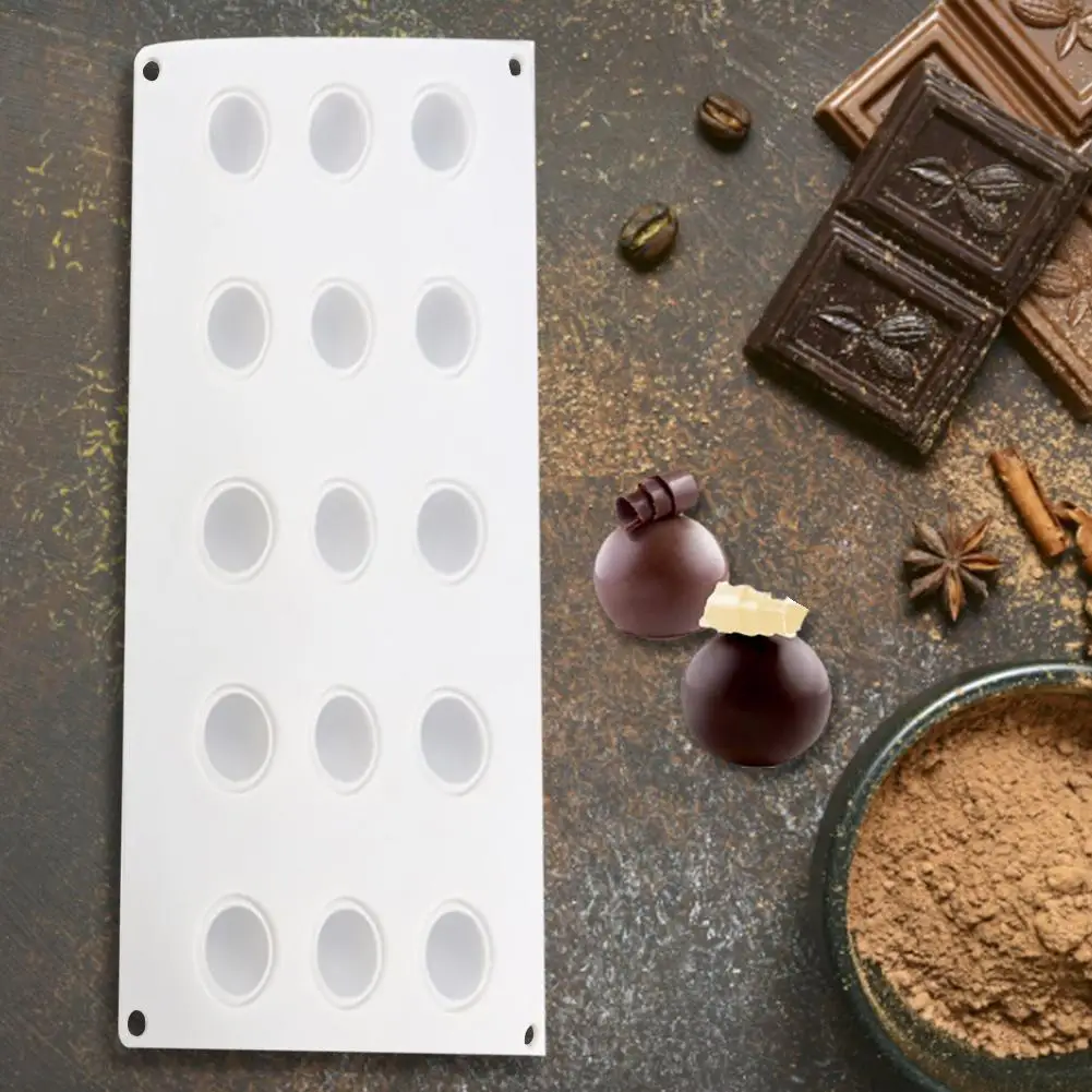 15 отверстий 3D Сферическая форма для торта изготовитель шоколадного мороженого