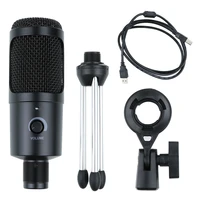 micro usb condenser microphone studio for computer microfono pc karaoke microphone kits with stand for youtube game recording