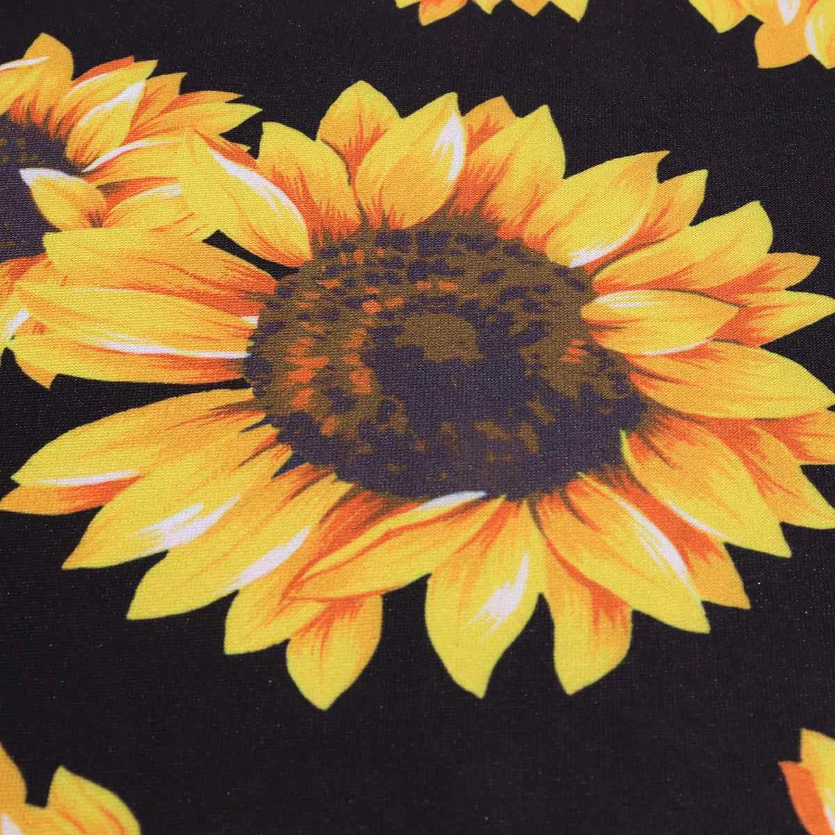 Набор из 4 предметов Мягкие Универсальные Подсолнухи коврик для автомобиля