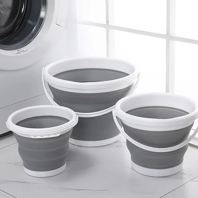 Складные силиконовые ведра легкий ковш большой емкости для отдыха на открытом