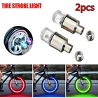Колпачок Клапана автомобильной шины, 2 шт., датчик движения, неоновый стробоскоп для украшения колеса мотоцикла, велосипеда, грузовика, светодиодный светсветильник льник, водонепроницаемая лампа