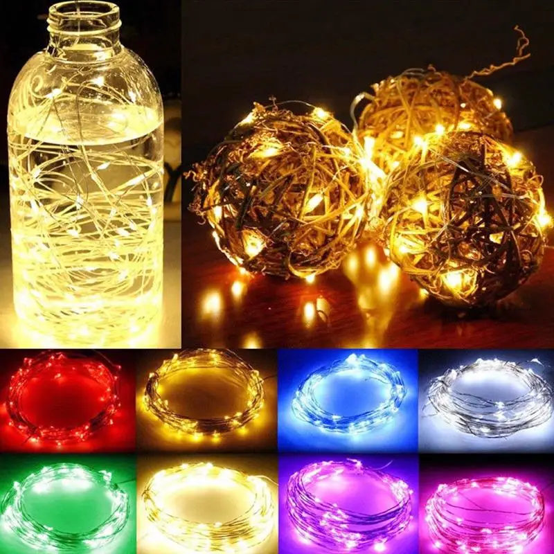 

30LED String Lights Copper Wire Fairy Night Lamps For Garland Room Bedroom Indoor Wedding Christmas Decorations Lighting navidad