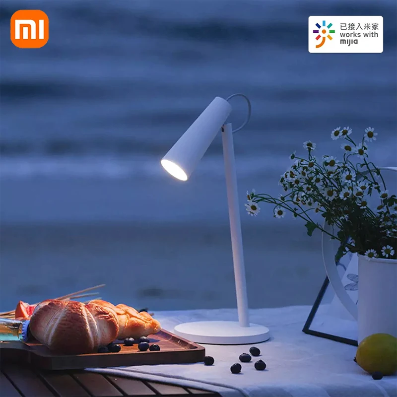 Светодиодная настольная лампа Xiaomi Mijia умный заряжаемый светильник для чтения с