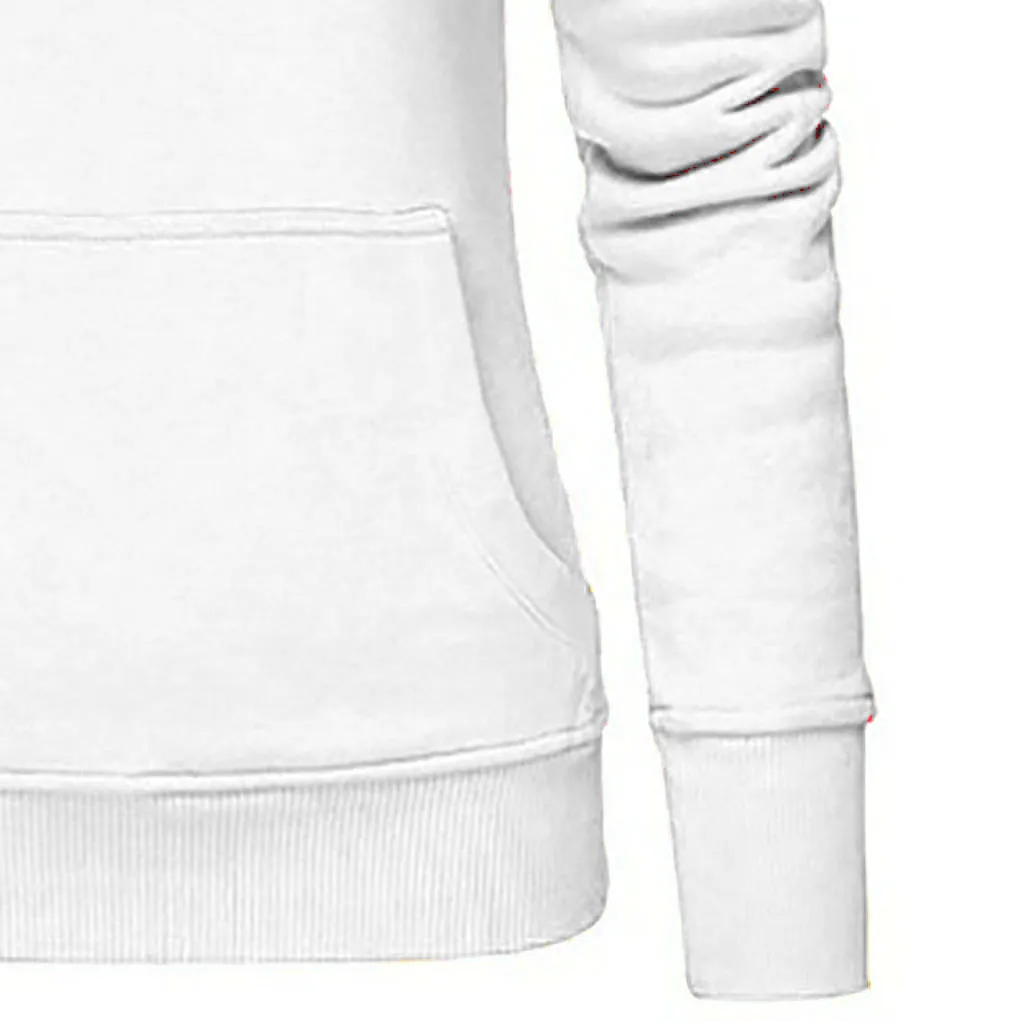 Women Ladies Solid Hooded Turtleneck Long Sleeve Sweatshirt Pullover Tops Hoodie Streetwear Women Oversized Hoodies Sudaderas