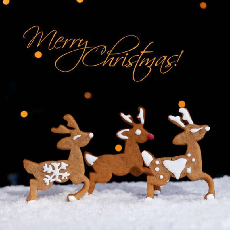 Рождественская форма для печенья формочки из нержавеющей стали выпечки формы