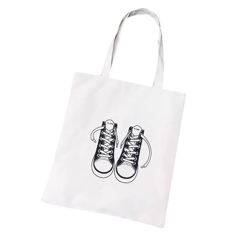 Женская сумка тоут из парусины с милым принтом через плечо для покупок