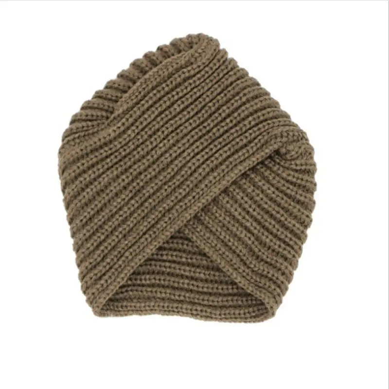 Новая модная женская вязанная шапка в стиле бохо из мягкой шерсти зимняя теплая