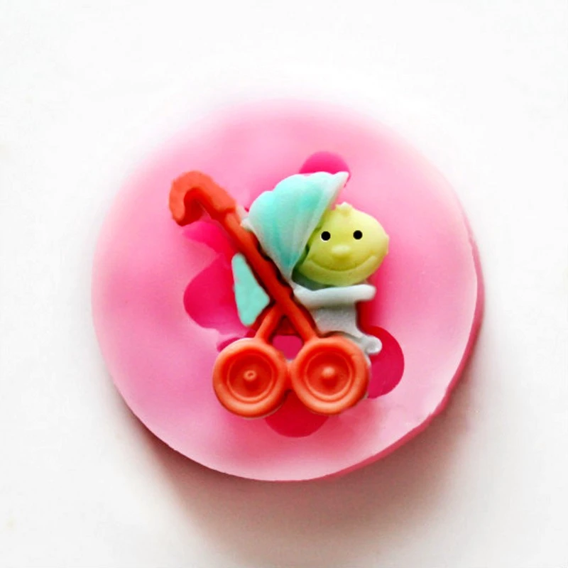 3D детские силиконовые формы для мыла Свеча из полимерной глины Fondant (сахарная)