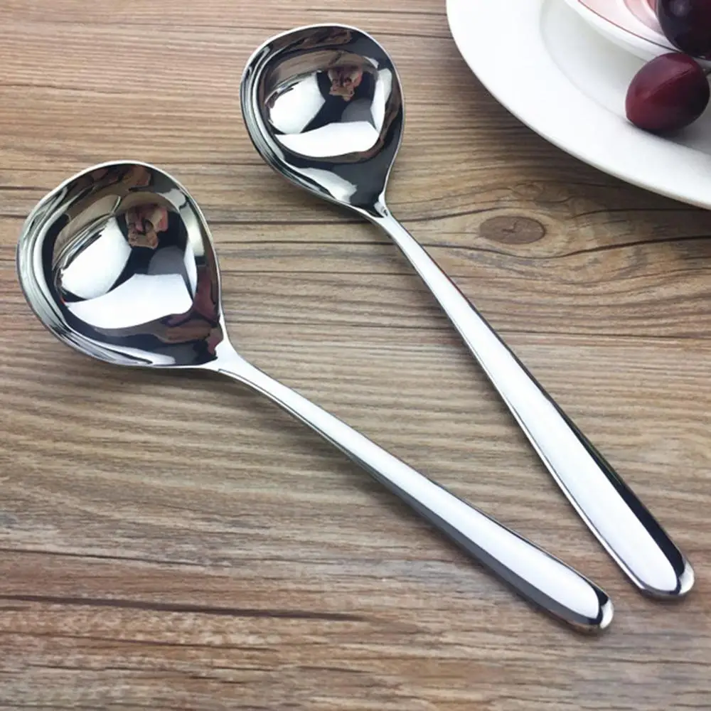 1 шт. бытовая нержавеющая сталь ложка для супа лапши длинная ручка ковш кухонные