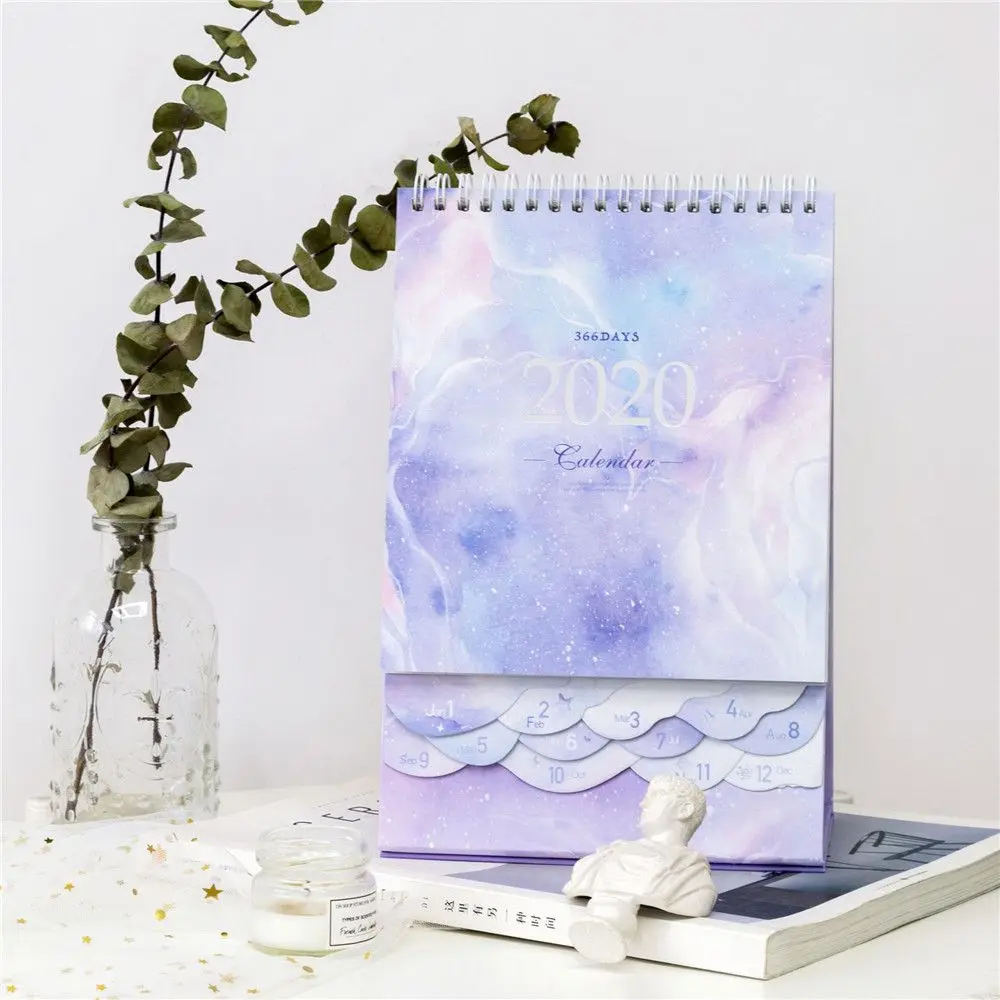 Романтический 2020 серии снов Настольный календарь розовый Сакура ежегодное