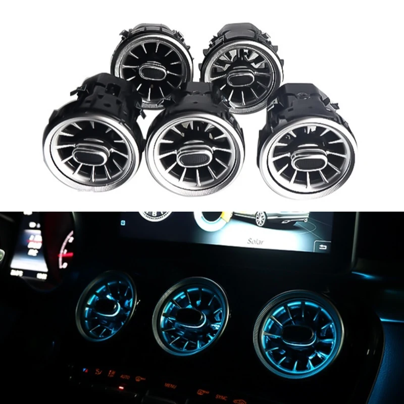 

Кондиционер для Benz C-class S-class GLC передний и задний, для выходных отверстий турбины Mercedes-Benz, синхронная атмосферная лампа