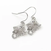 manta ray earrings stingray jewelry cute fun dangle earrings sea life fish earrings