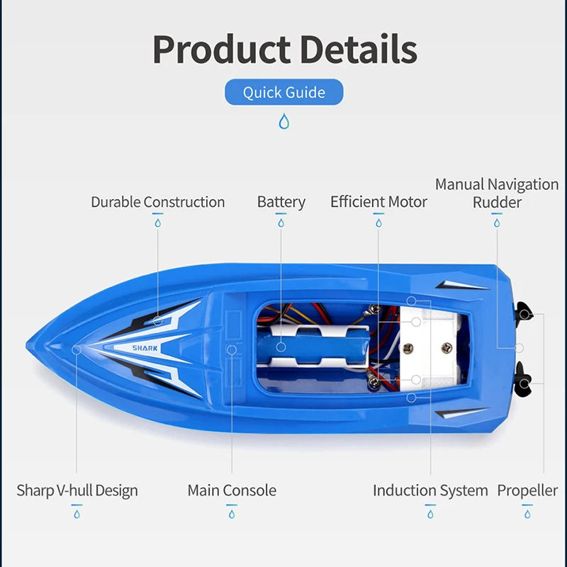 J JRC детская интеллектуальная лодка с дистанционным управлением долговечная
