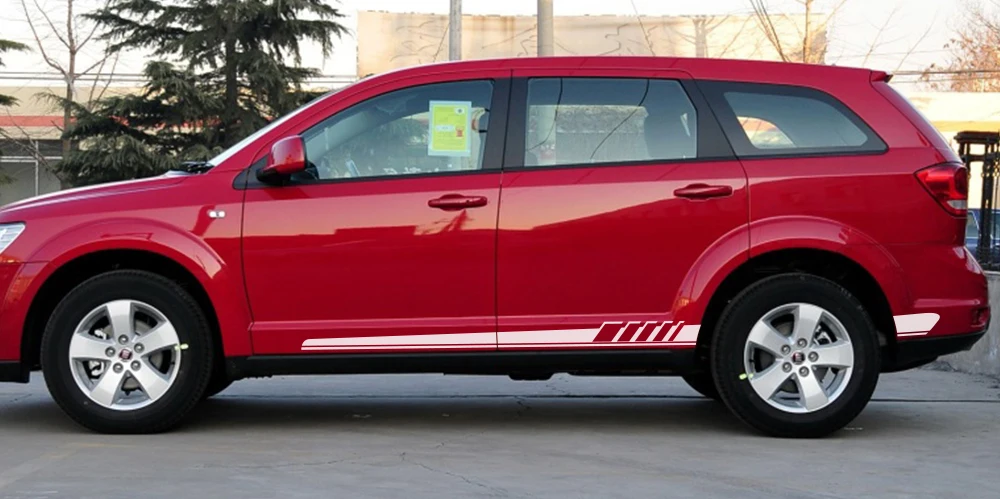 2 шт. длинные наклейки на боковой двери автомобиля для Fiat Punto 500 панда Abarth Tipo DIY Автомобильная виниловая пленка наклейки для стайлинга автомобиля Принадлежности для тюнинга