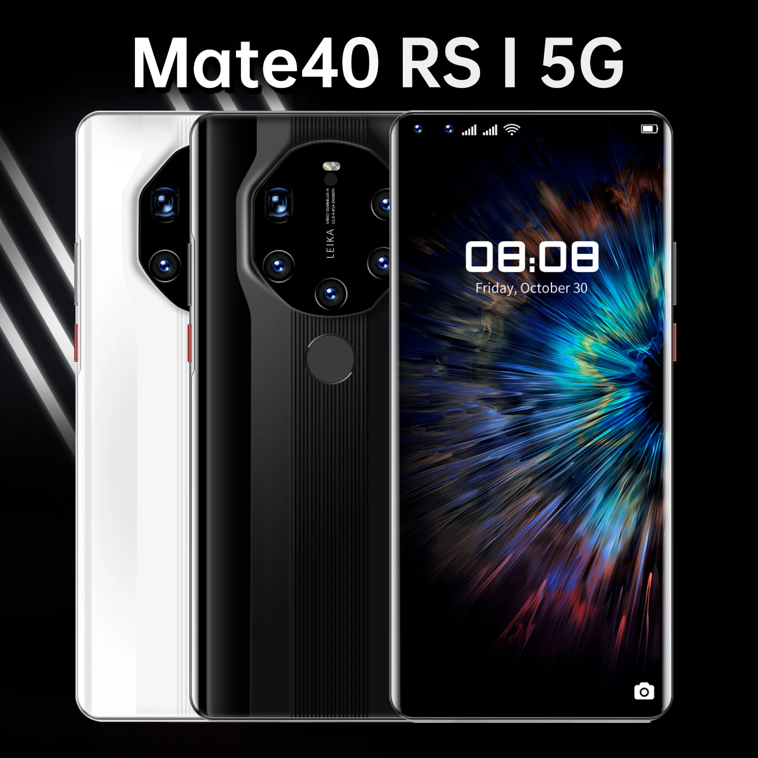 

2021 Global Version Mate40 RS 7.3 Inch Dual SIM Smartphone 6800mAh 5G 16+512G Mobilephone 25+50MP Face Unlock Function Cellphone