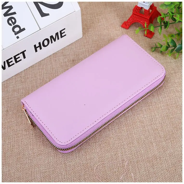 

New Long Coin Purse Ladies Clutch Zipper Coin Purse Rectangular Cute Pure Color Simple Small Purse Coin Case Purse Women