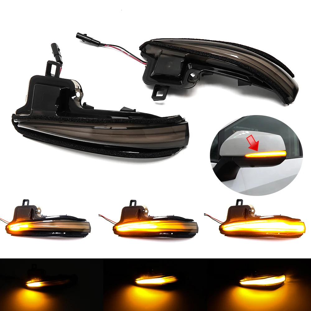 For Toyota Sienna XL40 2021 Side Wing Rearview Mirror LED Dynamic Turn Signal Light Sequential Indicator Lamp Car Accessories
