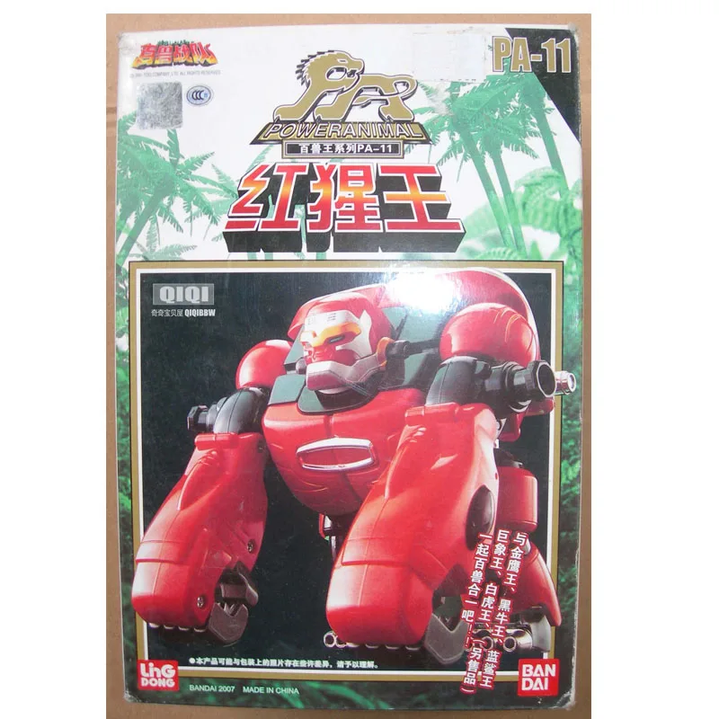 

BANDAI HyakujyuuSentai GanRanger PA-11 Super Sentai Action Figure Toys Collection Anime Red Orangutan Deformed Robot Model Toy