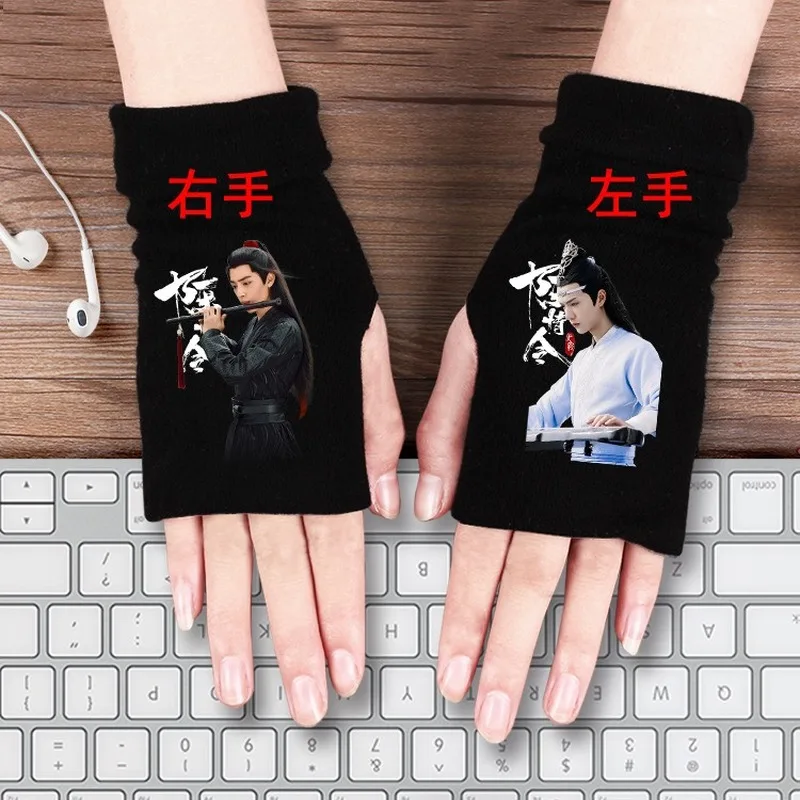 

Anime Gloves Women Mo Dao Zu Shi Glove for Man Casual Ladies Bungo Stray Dogs Creative Cotton Girl Trendy The Untamed Calcetines
