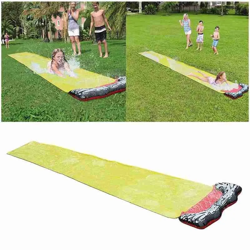 

Summer Single Child Water Slide Double Single Inflatable Water Ski Mat Splash Play Outdoor Water Games Surfboard Supplies