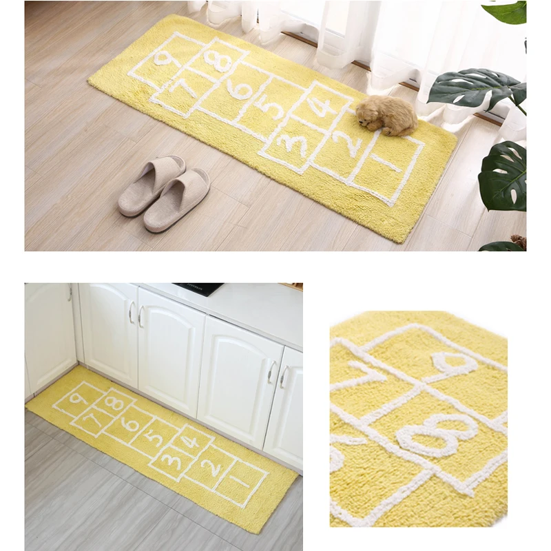Коврик для кухни с номерами коврик Enfant Chambre Tapis Fourrure напольный из хлопка ковер