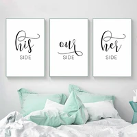 nordic minimalist bedroom quote prints and posters canvas painting wall art pictures set of three scandinavian home decoration