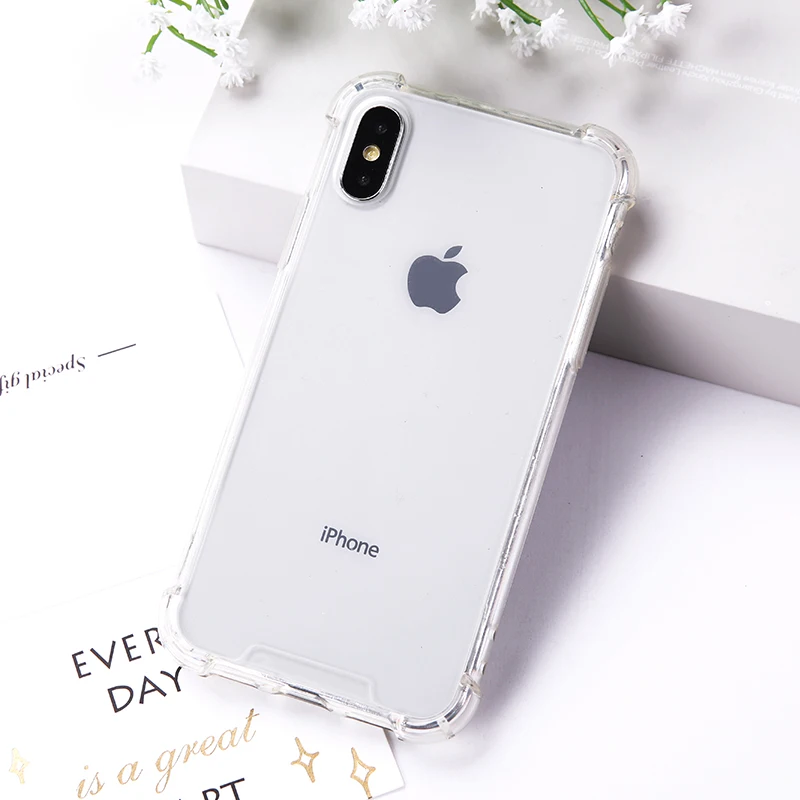 Чехол для телефона Funda iPhone 11 pro max XR прозрачный противоударный чехол мягкие