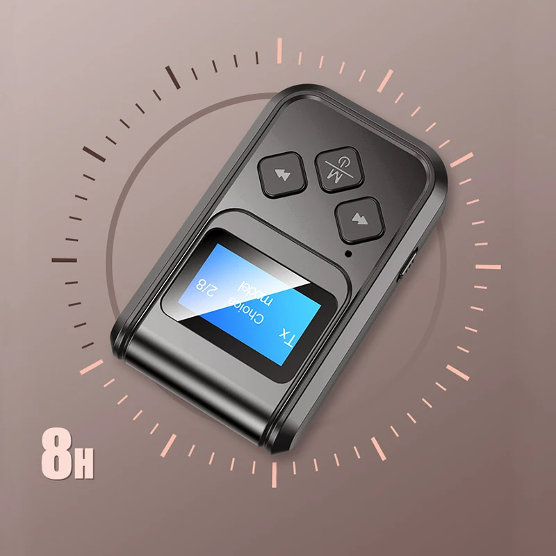 Автомобильный комплект Bluetooth 5 0 с ЖК-дисплеем беспроводной музыкальный стерео
