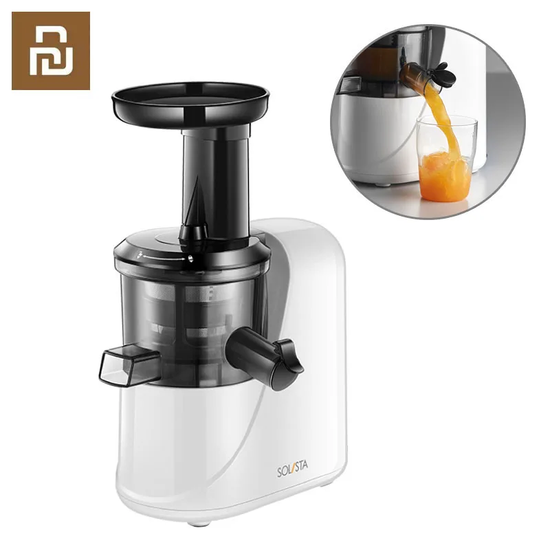 Талисмационная соковыжималка Youpin с медленным шнеком для фруктов и овощей