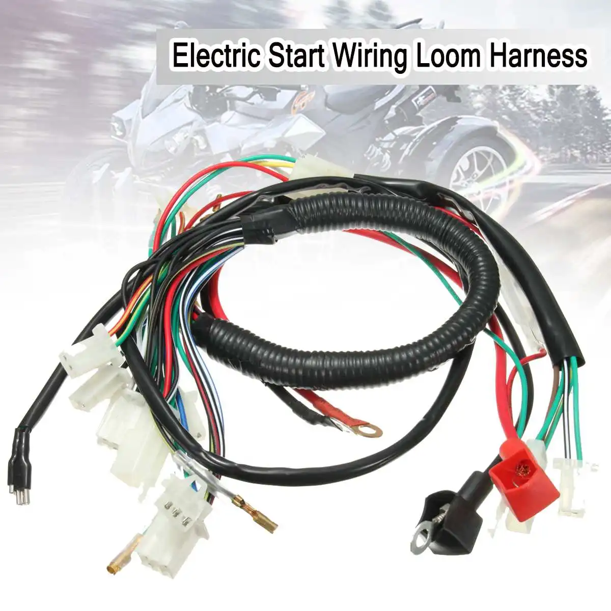 

New 50cc 70cc 90cc 110cc 125cc CDI Wire Harness Stator Assembly Wiring Set ATV Electric Quad Pit Bike